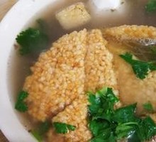 Duck Offal with Crispy Rice Noodles Soup