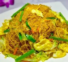 Egg and Ham Fried Rice Noodles