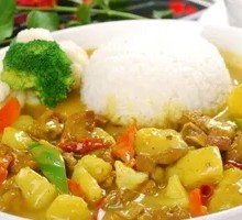 Potato Curry Chicken Rice