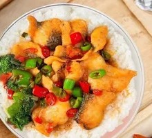 Garlic Fish Fillet Rice