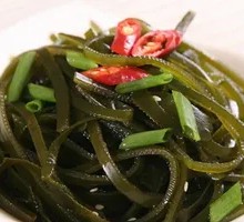 Cold-mixed kelp strands