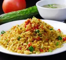 Egg and Three Delicacies Fried Rice