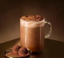 Decaf Extract Truffle-Shape Chocolate Flavor Latte
