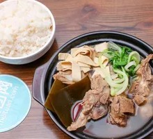 Bamboo Shoot and Pork Bone Rice
