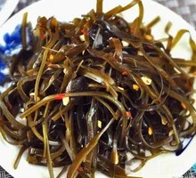 Cold-mixed kelp strands