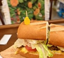 Extra Thick Pork Burger Sandwich