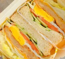 Cheese Grilled Pork Chop Sandwich