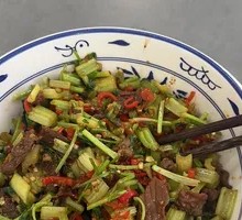 Celery Beef Salad with Sichuan Flavor