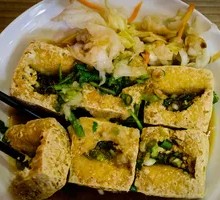 Stinky Tofu with Cilantro and Peanut Drunk