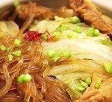 Braised cabbage with vermicelli
