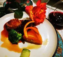 Braised Abalone with Cherry and Cucumber
