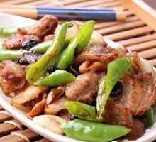 Green Pepper and Preserved Pork Rice