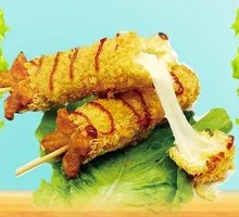 Melted Cheese Hot Dog Sticks