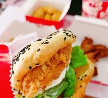 Crispy Chicken Chinese Burger
