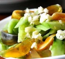 Cucumber and Century Egg Salad