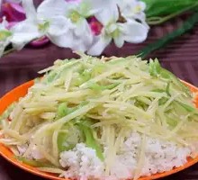 Spicy and Sour Potato Noodles with Rice