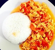 Tomato and Egg Rice Bowl