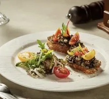 Black Truffle Wild Mushroom Bacon Tapas