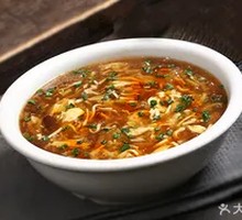 Spicy and Sour Tofu Egg Flower Soup