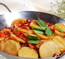 Spicy Potatoes in Dry Pot