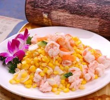Corn and Snow Pea Stir-fry with Shrimp