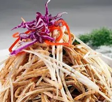 Scallion and Fried Tofu Noodles