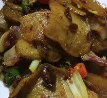 Dried Potato Slices Stir-Fried with Preserved Pork