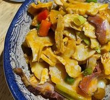 Braised腊 Meat with Crisp Bamboo Shoots
