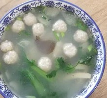 Glass Noodle Meatball Soup
