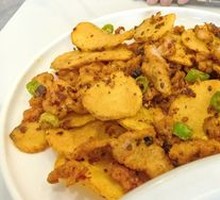 Potato Salted Pork Stir-fry