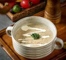 Creamy Mushroom Soup with Mixed Mushrooms