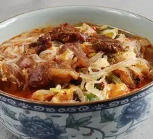 Simple Stir-Fried Noodle Soup with Flatbread