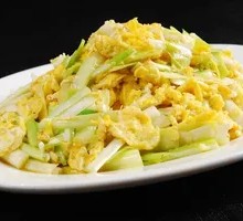 Scallion omelette