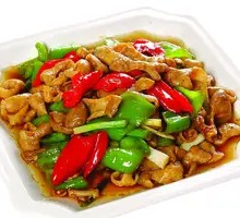 Spicy Pepper and Pig Intestines