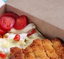 香辣鸡排饭