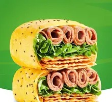 Beef-loaded Pancake