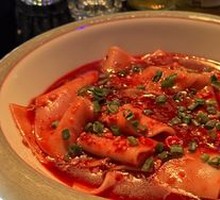Spicy Wide Noodles with Sauce