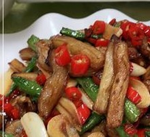 Eggplant and Green Beans