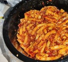 Spicy Kimchi Chicken Fried Rice Noodles