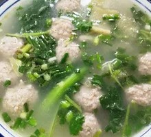 Fresh Meatball Soup