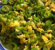 Egg with Green Pepper