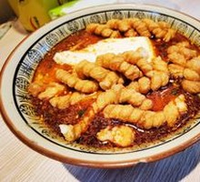 Tofu Noodles with Fried Dough Twist