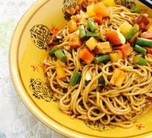 Cold Mixed Vegetable Sauce Noodles