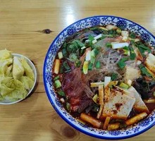 Meatball Noodle Soup with Flatbread