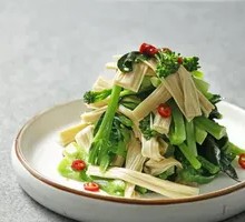 Broccoli Sprout and Fresh Tofu Skin Salad