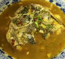 Deep-Sea Fish Head with Pancake