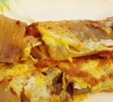 Sesame Seed Pancake with Pork Floss
