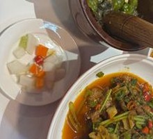 Stir-fried Beef and Pork Belly