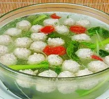 Fresh Meatball Soup