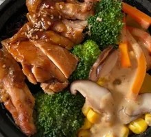 Chicken Leg Roll Plate Rice